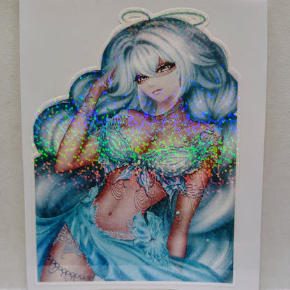 [OC] Rosileah Butterfly Belly Dancer! Water-Resistant Vinyl Waifu Sticker!