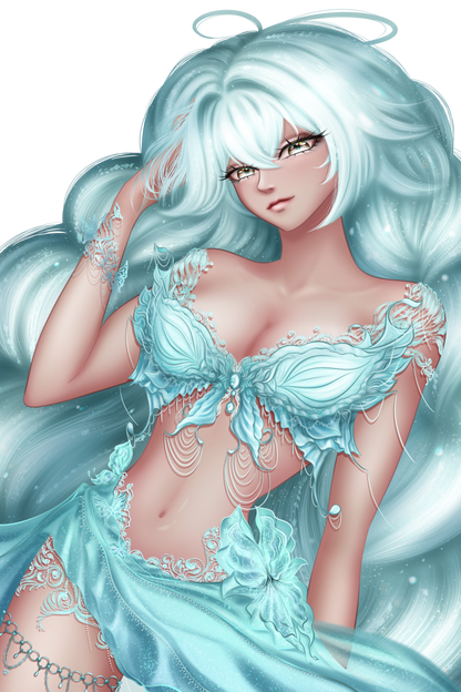 [OC] Rosileah Butterfly Belly Dancer! Water-Resistant Vinyl Waifu Sticker!