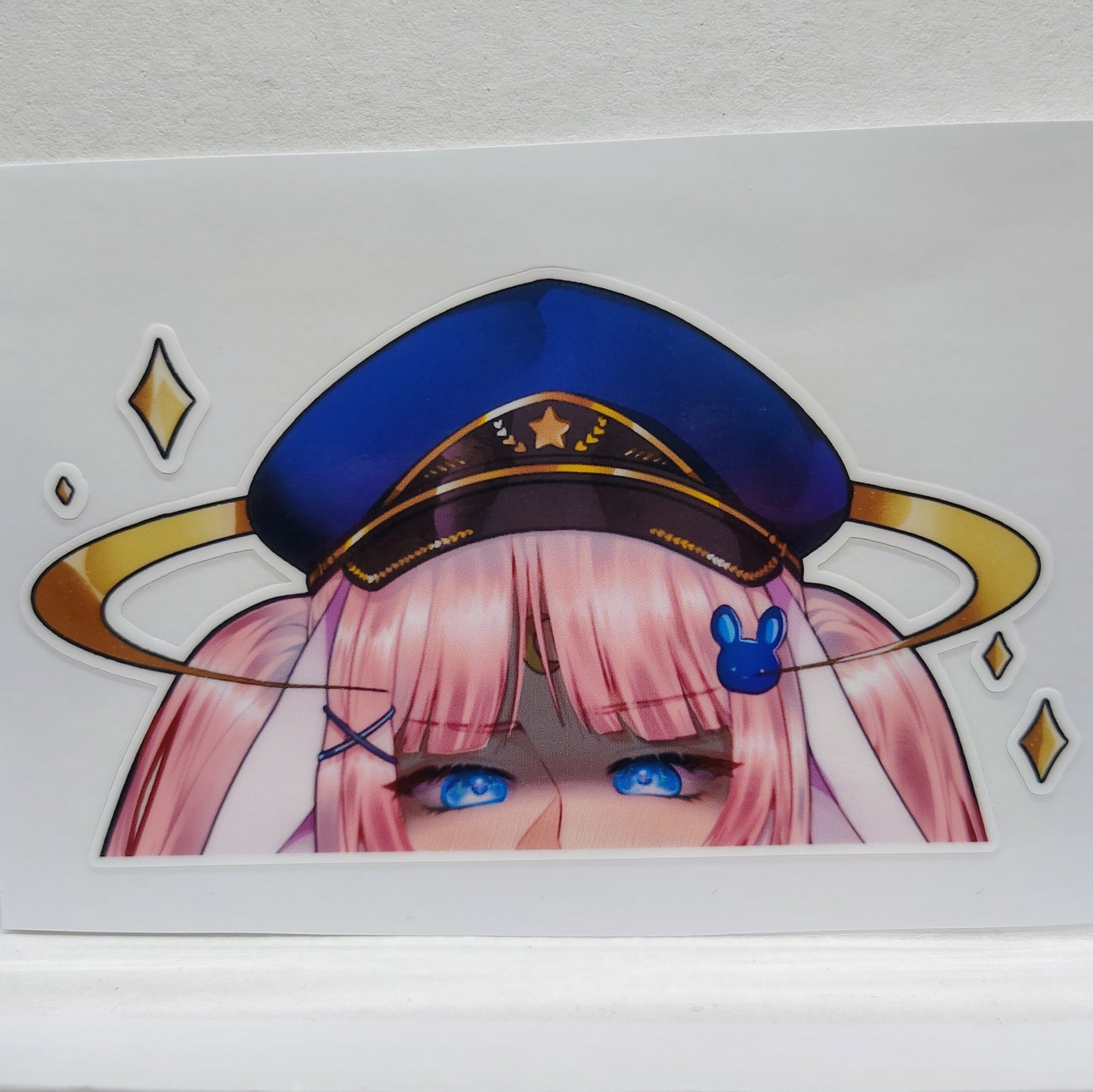 [VTuber] Officer Booni Peeker Fan Art Sticker! - Fan Art Water-Resistant Vinyl Sticker!