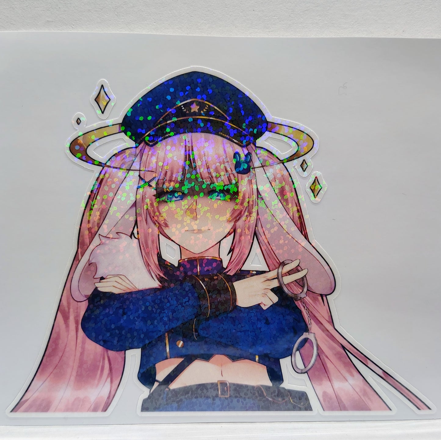 [VTuber] Officer Booni Peeker Fan Art Sticker! - Fan Art Water-Resistant Vinyl Sticker!