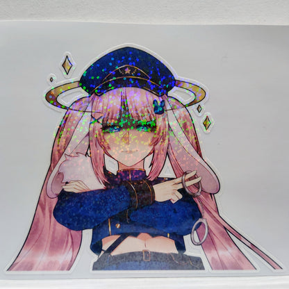 [VTuber] Officer Booni Peeker Fan Art Sticker! - Fan Art Water-Resistant Vinyl Sticker!