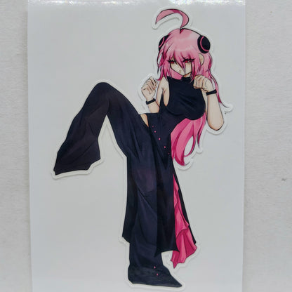 [OC] Ardalena the Kickboxing Protégé! Water-Resistant Vinyl Waifu Anime Sticker!