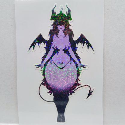 [OC] Stylora the Dark Seducer! Water-Resistant Vinyl Waifu Anime Girl Sticker!