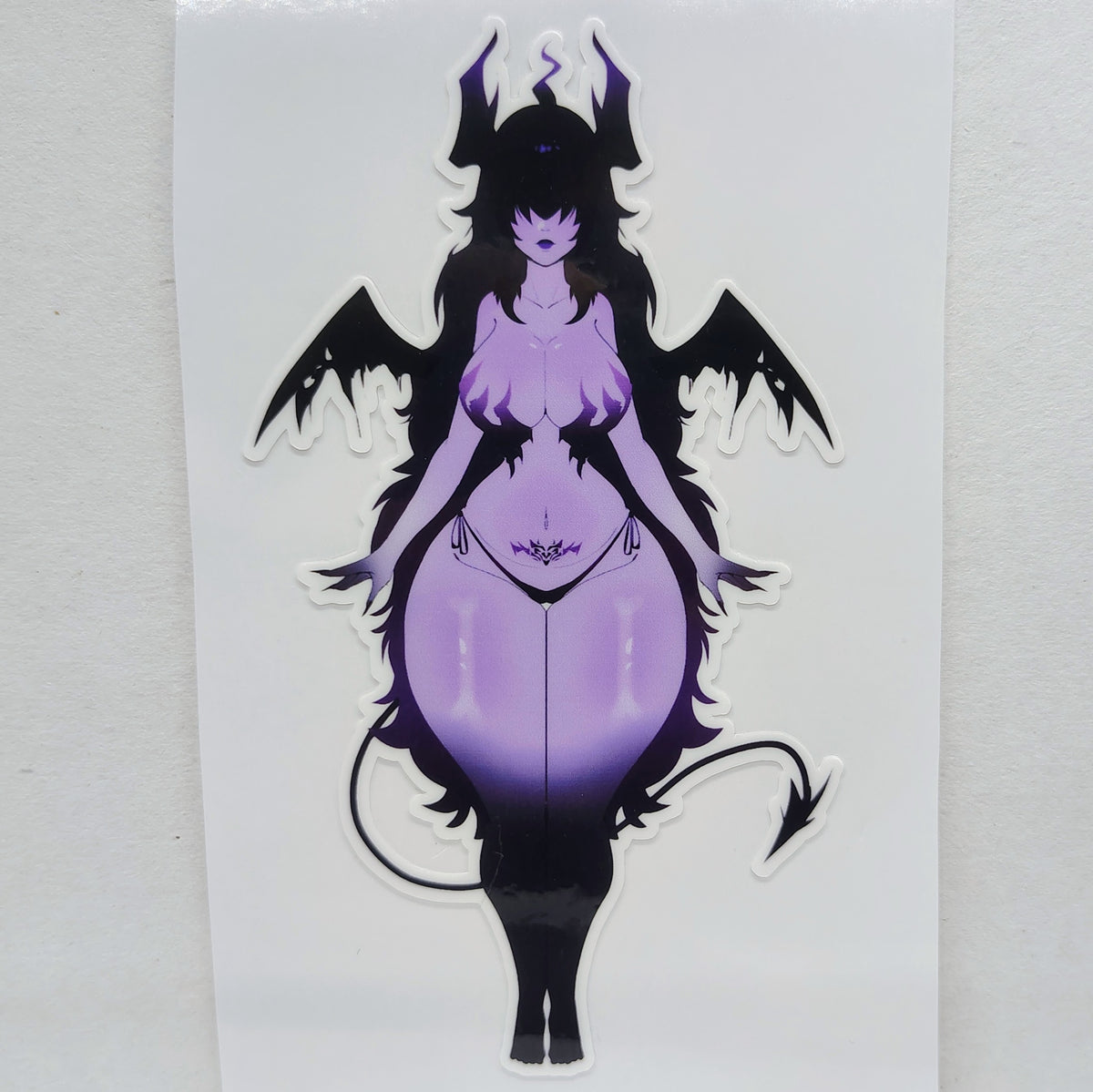 [OC] Stylora the Dark Seducer! Water-Resistant Vinyl Waifu Anime Girl Sticker!