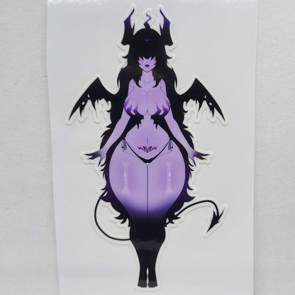 [OC] Stylora the Dark Seducer! Water-Resistant Vinyl Waifu Anime Girl Sticker!