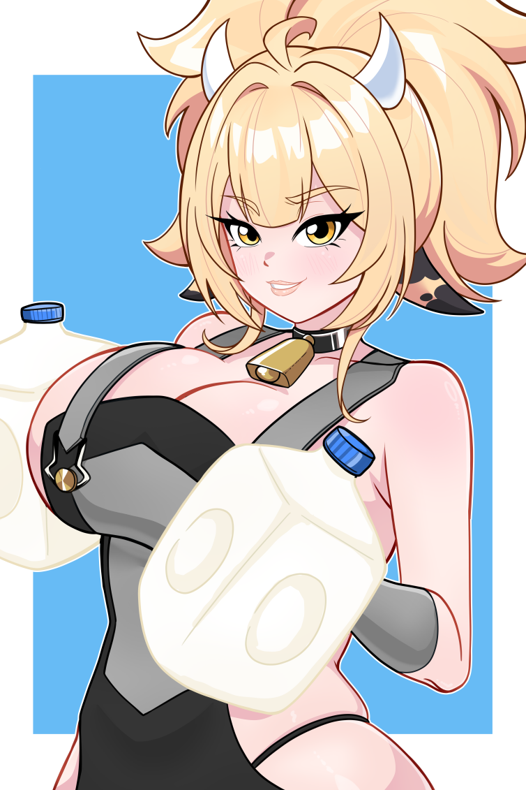 [OC] Yamina Milk Jugs Meme! Water-Resistant Vinyl Waifu Anime Girl Sticker!