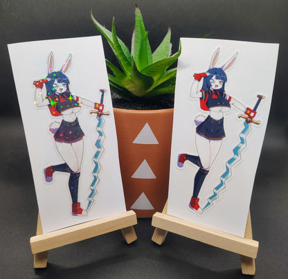 [OC] Zetsua Mercer the Art Collector! Water-Resistant Vinyl Waifu Anime Sticker!