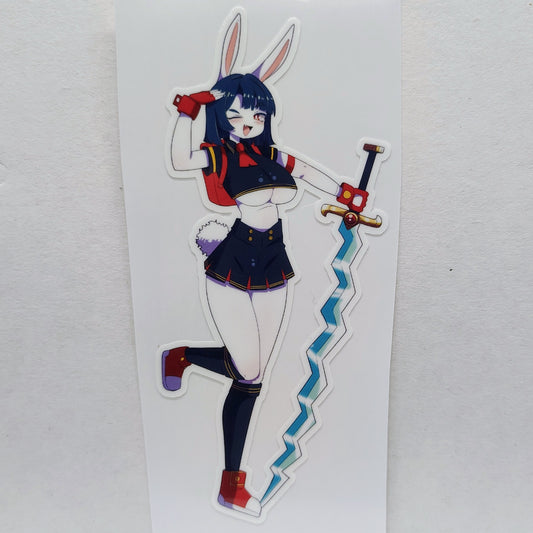 [OC] Zetsua Mercer the Art Collector! Water-Resistant Vinyl Waifu Anime Sticker!