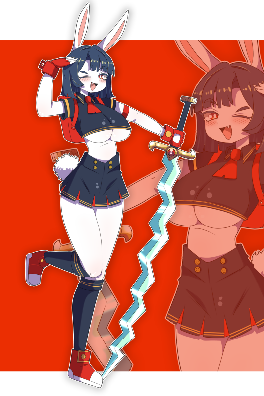 [OC] Zetsua Mercer the Art Collector! Water-Resistant Vinyl Waifu Anime Sticker!