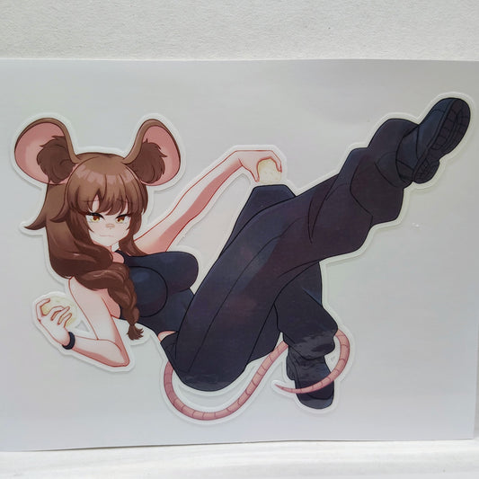 [VTuber] ZumiVT the Feta Cheese Thief! Water-Resistant Vinyl Sticker!
