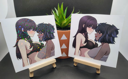 [OC][NSFW] Suzue & Audrey Cute Couple Water-Resistant Vinyl Waifu Sticker!