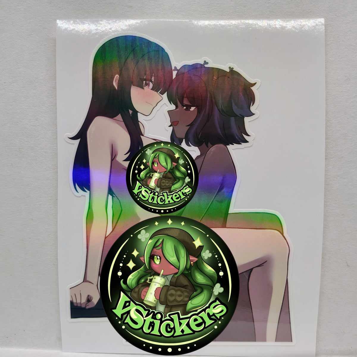[OC][NSFW] Suzue & Audrey Cute Couple Water-Resistant Vinyl Waifu Sticker!