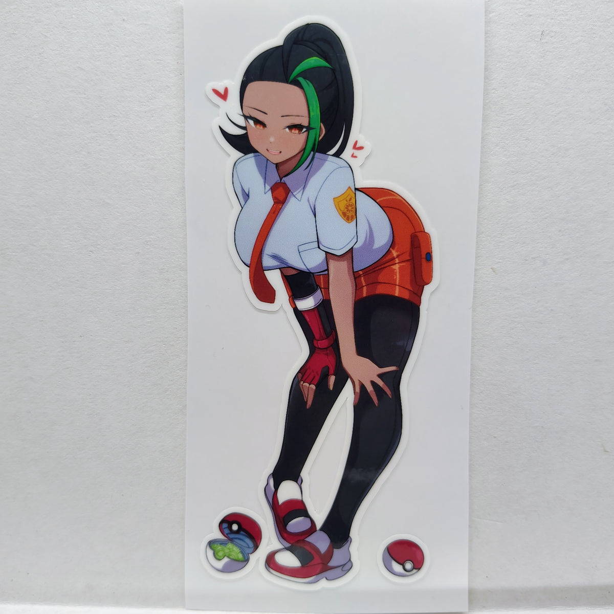 Trainer Nemona Battle Ready Fan Art Water-Resistant Vinyl Waifu Anime Girl Sticker Decal!