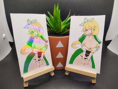 [Sword Art Online] Thicc Leafa Water-Resistant Vinyl Waifu Anime Girl Sticker!