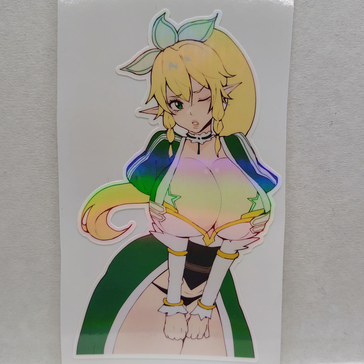 [Sword Art Online] Thicc Leafa Water-Resistant Vinyl Waifu Anime Girl Sticker!
