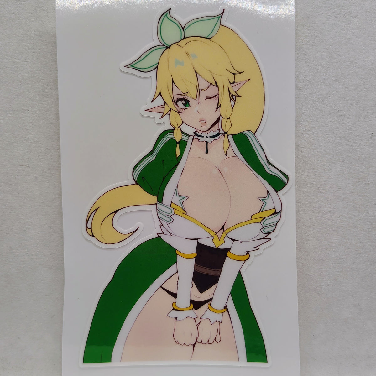 [Sword Art Online] Thicc Leafa Water-Resistant Vinyl Waifu Anime Girl Sticker!