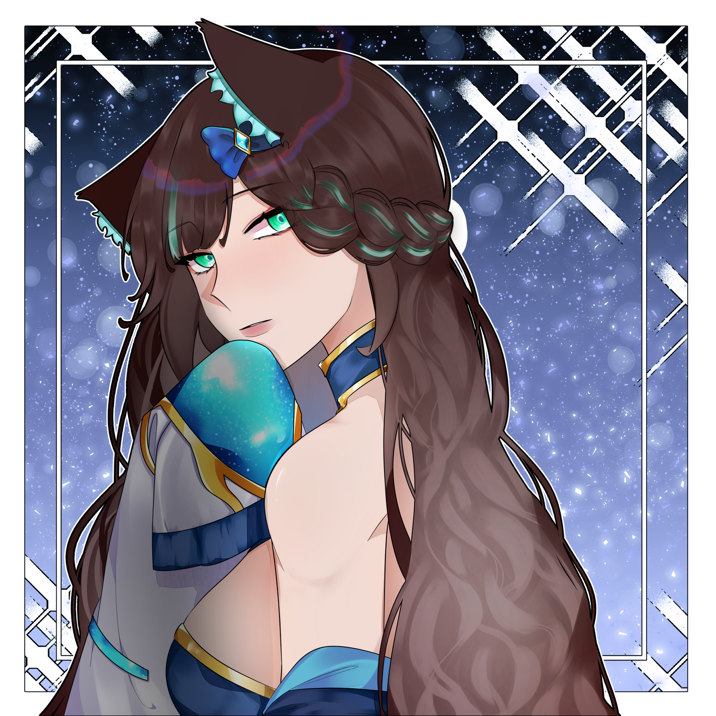 [OC] Crystal Carnie Mysterious Gaze! Water-Resistant Vinyl Sticker!