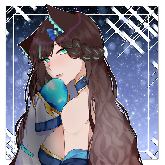 [OC] Crystal Carnie Mysterious Gaze! Water-Resistant Vinyl Sticker!