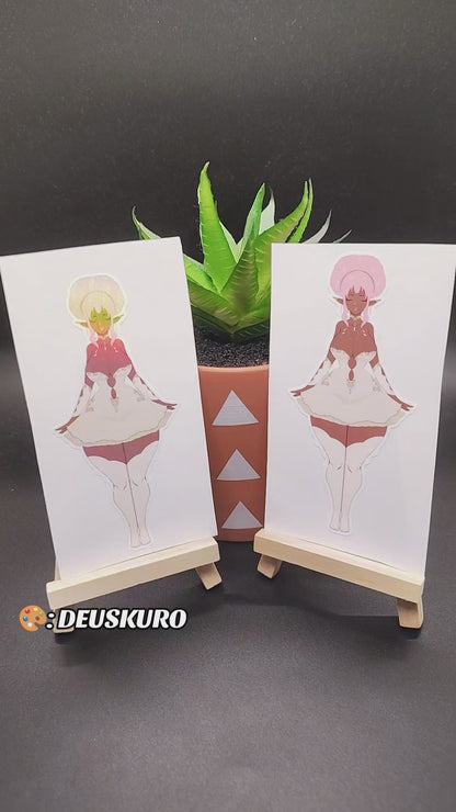 [OC] Codessa the Giving Princess! Water-Resistant Vinyl Waifu Anime Girl Sticker!